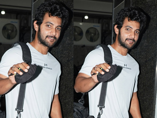 Actor Aadi Saikumar Spotted At The Gym